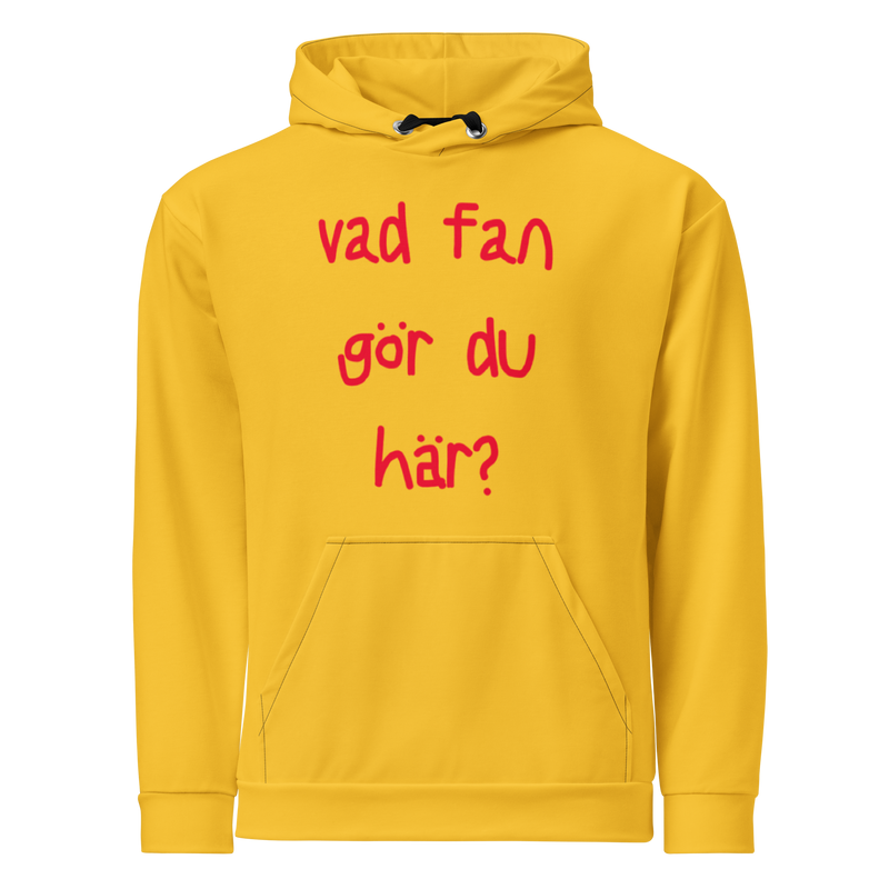 "vad fan gör du här?"