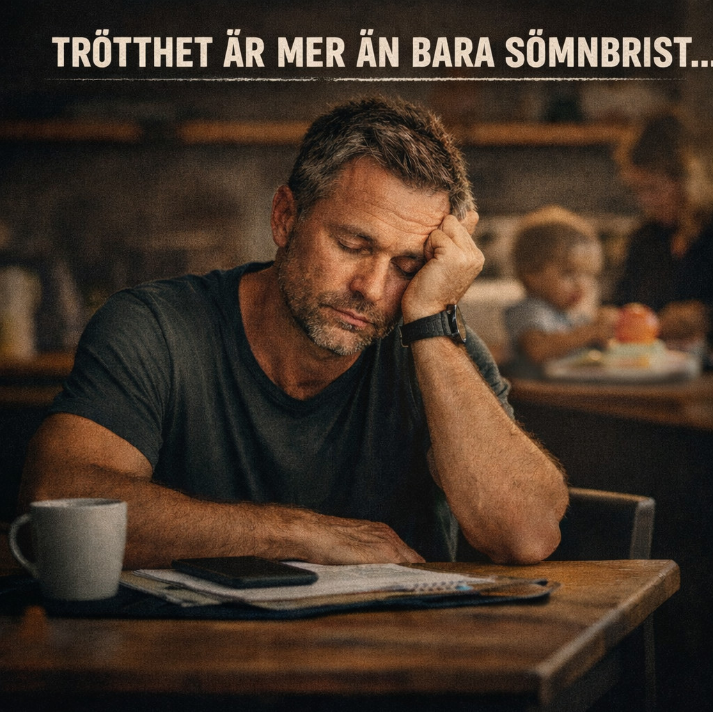 Varför är din man trött hela tiden – trots sömn, träning och "ett fungerande liv"?